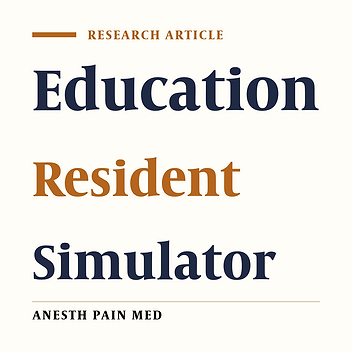 Effects of Simulation Study of High Neuraxial Block During Epidural Analgesia for Labor Pain on Pre/Posttest Evaluation in Junior Clinical Trainees