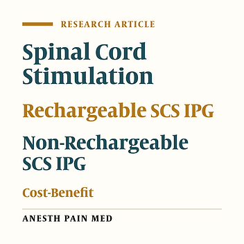 A Cost-Consequence Analysis Examining the Differences Between Non-Rechargeable and Rechargeable Systems