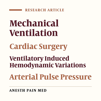 The Evaluation of Factors Affecting Hemodynamic Variability in Mechanically-Ventilated Patients After Cardiac Surgery