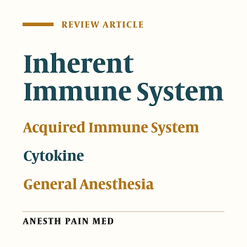 General Anesthetics on Immune System Cytokines: A Narrative Review Article