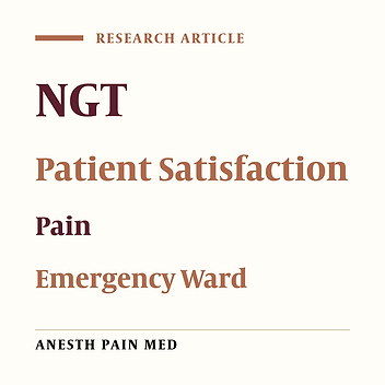 Feasibility of Nasogastric Tube Insertion in Conscious Patients: Conventional Method vs. SORT Method