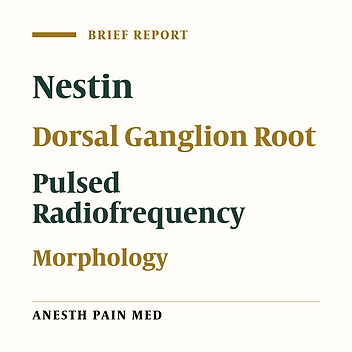 Pulsed Radiofrequency Increases Nestin and Matrix Metalloproteinase-2 Expression in Porcine Lumbar Dorsal Root Ganglion