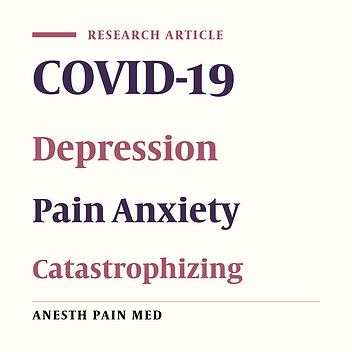 Evaluating the Relationship Between Depression and Pain Anxiety with Pain Catastrophizing in Patients with COVID-19