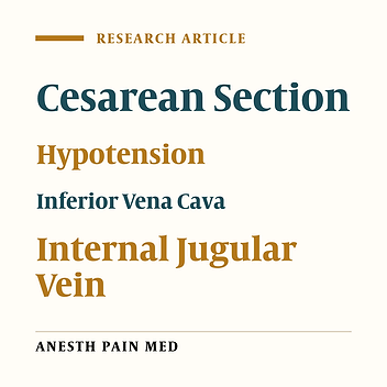 Pre-operative Ultrasonographic Evaluation of the Internal Jugular Vein Collapsibility Index and Inferior Vena Cava Collapsibility Index to Predict Post Spinal Hypotension in Pregnant Women Undergoing Caesarean Section