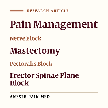 Erector Spinae Plane Block Versus PECS Block Type II for Breast Surgery: A Randomized Controlled Trial
