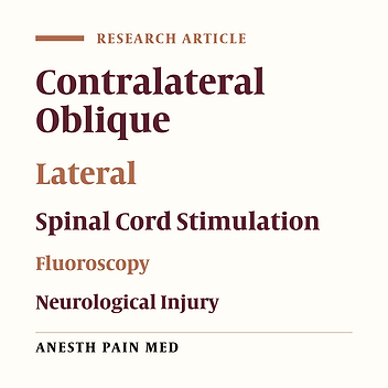 Contralateral and Lateral Views: Analysis of the Technical Aspects of Spinal Cord Stimulator Lead Insertion