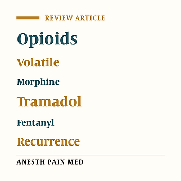 Cover image of the article: The Influence of Analgesic Modalities on Postoperative Cancer Recurrence