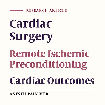 Effect of Remote Ischemic Preconditioning on Troponin I in CABG