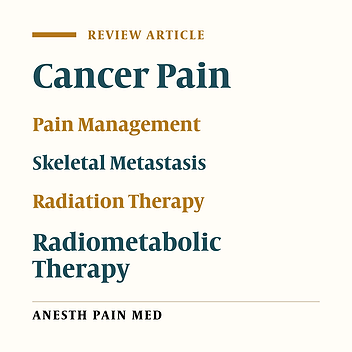 A Multimodal Clinical Approach for the Treatment of Bone Metastases in Solid Tumors