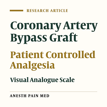 Comparing the Effectiveness of Patient Control Analgesia Pump and Bolus Morphine in Controlling Pain After Cardiopulmonary Bypass Graft Surgery