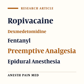 Dexmedetomidine or Fentanyl, Which One Is Better as an Adjunct Drug in Epidural Anesthesia and Causes More Postoperative Pain Reduction? A Comparative Study, a Randomized Clinical Trial