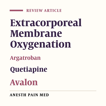 Veno-venous Extracorporeal Membrane Oxygenation: Anesthetic Considerations in Clinical Practice