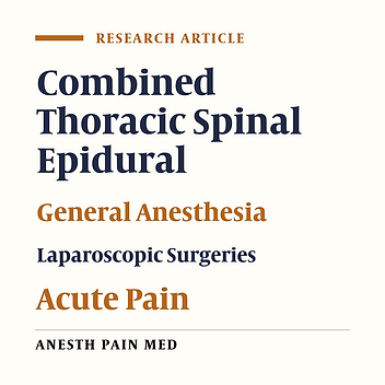 Safety and Efficacy of Ultrasound-Guided Combined Segmental Thoracic Spinal Epidural Anesthesia in Abdominal Surgeries and Laparoscopic Procedures: A Prospective Randomized Clinical Study