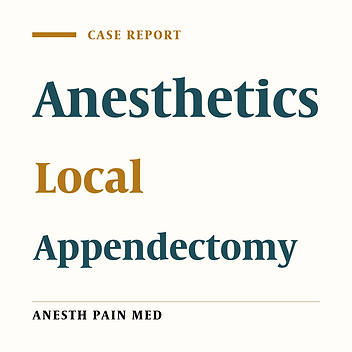 Open Appendectomy Using Ultrasound Guided Transversus Abdominis Plane Block: A Case Report