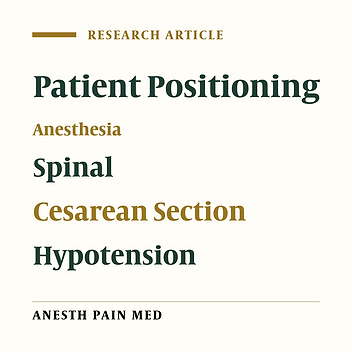 Comparison of 1- and 2-Minute Sitting Positions Versus Immediately Lying Down on Hemodynamic Variables After Spinal Anesthesia with Hyperbaric Bupivacaine in Elective Cesarean Section