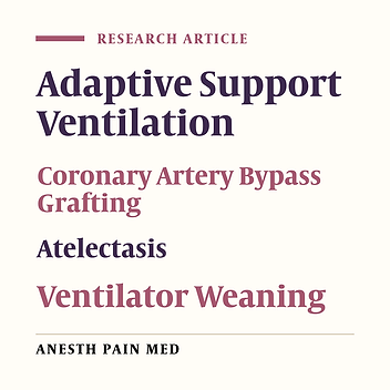 Adaptive Support Ventilation Reduces the Incidence of Atelectasis in Patients Undergoing Coronary Artery Bypass Grafting: A Randomized Clinical Trial