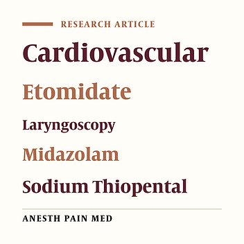 Effect of Etomidate Versus Midazolam-Sodium Thiopental on Attenuating the Cardiovascular Response to Laryngoscopy and Tracheal Intubation