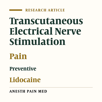 Preventive Effects of Lidocaine, Fentanyl, Acetaminophen, and TENS on Propofol-Induced Injection Pain: A Randomized Double-Blind Clinical Trial