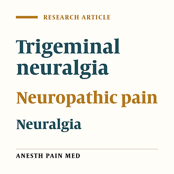 Trigeminal Neuralgia: Frequency of Occurrence in Different Nerve Branches