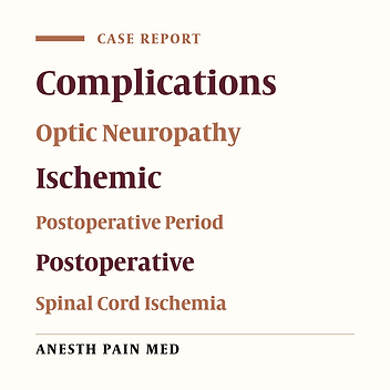 Human Erythropoietin Effect in Postoperative Visual Loss Following Spine Surgery: A Case Report