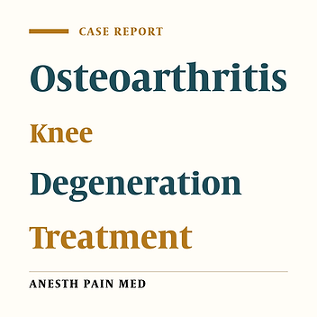 Treatment of Advanced Stage Gonarthrosis With Prolotherapy: Case Report