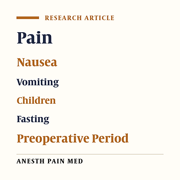 Is Fasting Duration Important in Post Adenotonsillectomy Feeding Time?
