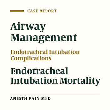 A Case of Death Caused by Tracheal Tube Aspiration