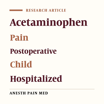 Comparing the Duration of the Analgesic Effects of Intravenous and Rectal Acetaminophen Following Tonsillectomy in Children