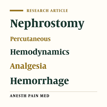 Comparison Between Spinal and General Anesthesia in Percutaneous Nephrolithotomy