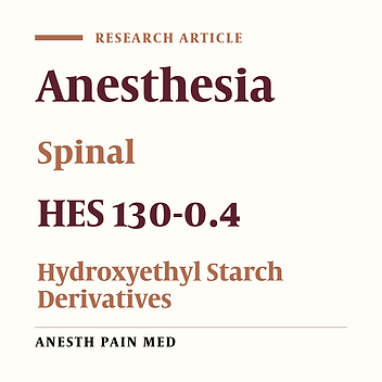 Comparison of the Effects of Pre-Anesthetic Administration of Normal Saline, Ringer and Voluven on the Spread of Sensory Block With Hyperbaric Bupivacaine Spinal Anesthesia