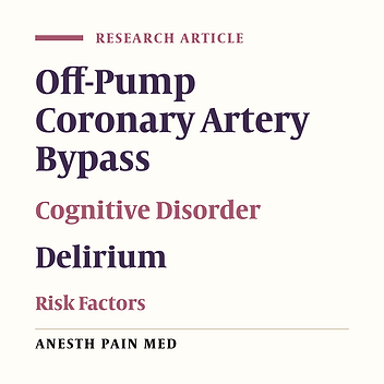 Evaluating the Incidence of Cognitive Disorder Following Off-Pump Coronary Artery Bypasses Surgery and its Predisposing Factors
