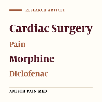 Comparing the Effects of Morphine Sulfate and Diclofenac Suppositories on Postoperative Pain in Coronary Artery Bypass Graft Patients