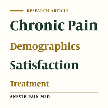 Satisfaction With Chronic Pain Treatment
