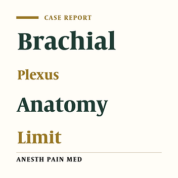 Above Elbow Amputation Under Brachial Plexus Block at Supraclavicular and Interscalene Levels