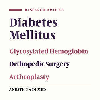 Anesthesia Preoperative Clinic Referral for Elevated Hba1c Reduces Complication Rate in Diabetic Patients Undergoing Total Joint Arthroplasty
