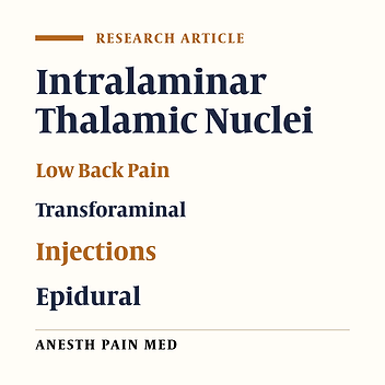 Comparison of Transforaminal and Parasagittal Epidural Steroid Injections in Patients With Radicular Low Back Pain