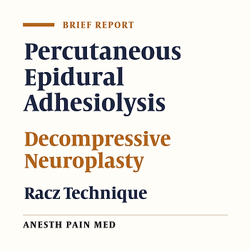 Clinical Evaluation of Percutaneous Caudal Epidural Adhesiolysis With the Racz Technique for Low Back Pain Due to Contained Disc Herniation