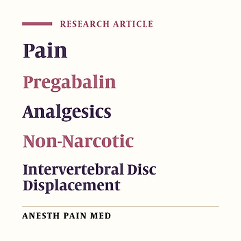Efficacy of Pregabalin in the Treatment of Radicular Pain: Results of a Controlled Trial