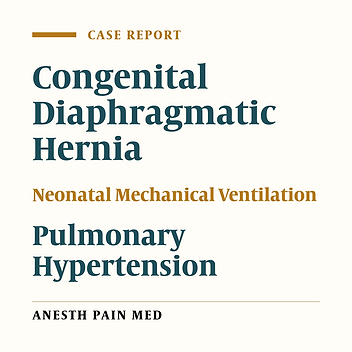 Emergency Corrective Surgery of Congenital Diaphragmatic Hernia With Pulmonary Hypertension: Prolonged Use of Dexmedetomidine as a Pharmacologic Adjunct