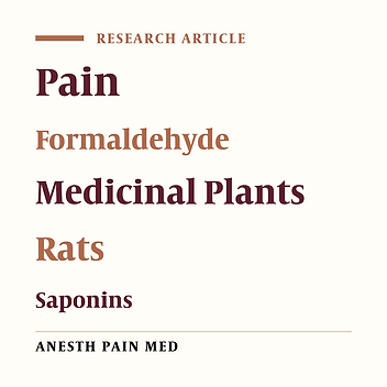 Effect of Hydroalcoholic Leaves Extract of Rhus Coriaria on Pain in Male Rats