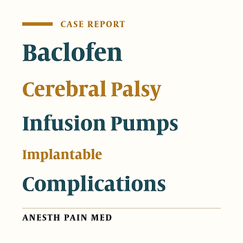 Intrathecal Baclofen Pump Migration Into the Peritoneal Cavity: A Case Report