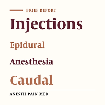 Vertical Small-Needle Caudal Epidural Injection Technique