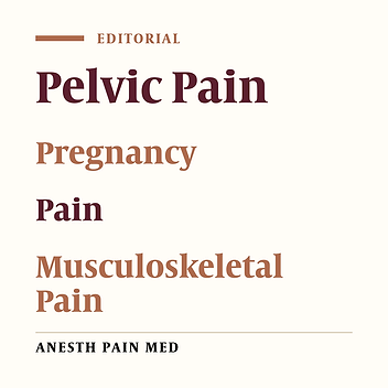 Pregnancy-Related Pelvic Pain: A Neglected Field in Developing Countries