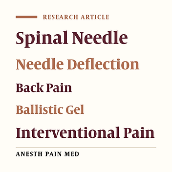 Comparison of Spinal Needle Deflection in a Ballistic Gel Model