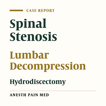 Percutaneous Lumbar Decompression With SpineJet Hydrosurgery in the Treatment of Lumbar Spinal Stenosis Secondary to Ligamentum Flavum Hypertrophy