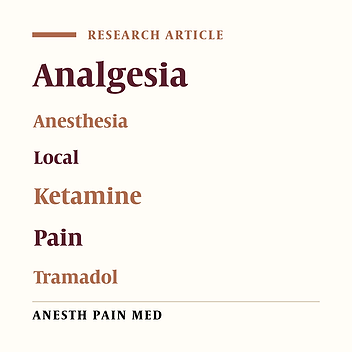 Combined Ketamine-Tramadol Subcutaneous Wound Infiltration for Multimodal Postoperative Analgesia: A Double-Blinded, Randomized Controlled Trial after Renal Surgery