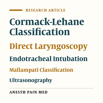 Usefulness of Ultrasound View of Larynx in Pre-Anesthetic Airway Assessment: A Comparison With Cormack-Lehane Classification During Direct Laryngoscopy