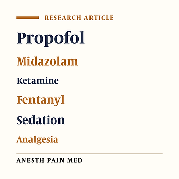 Sedative and Analgesic Effects of Propofol-Fentanyl Versus Propofol-Ketamine During Endoscopic Retrograde Cholangiopancreatography: A Double-Blind Randomized Clinical Trial