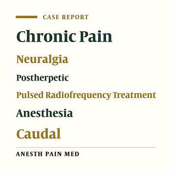 Caudal Epidural of Pulsed Radiofrequency in Post Herpetic Neuralgia (PHN); Report of Three Cases