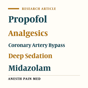 Sedative Efficacy of Propofol in Patients Intubated/Ventilated after Coronary Artery Bypass Graft Surgery